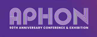 APHON 50th Anniversary Conference & Exhibition logo on a purple background