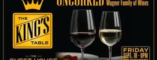 kings table uncorked event graphic