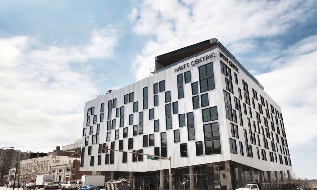 Exterior of the Hyatt Centric Hotel on Beale Street | Alex Shansky