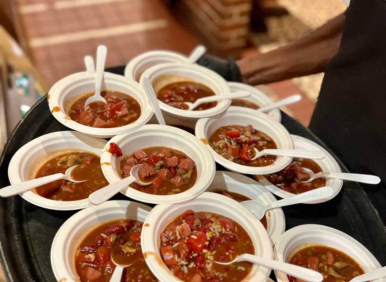 Complimentary red beans & rice Photo