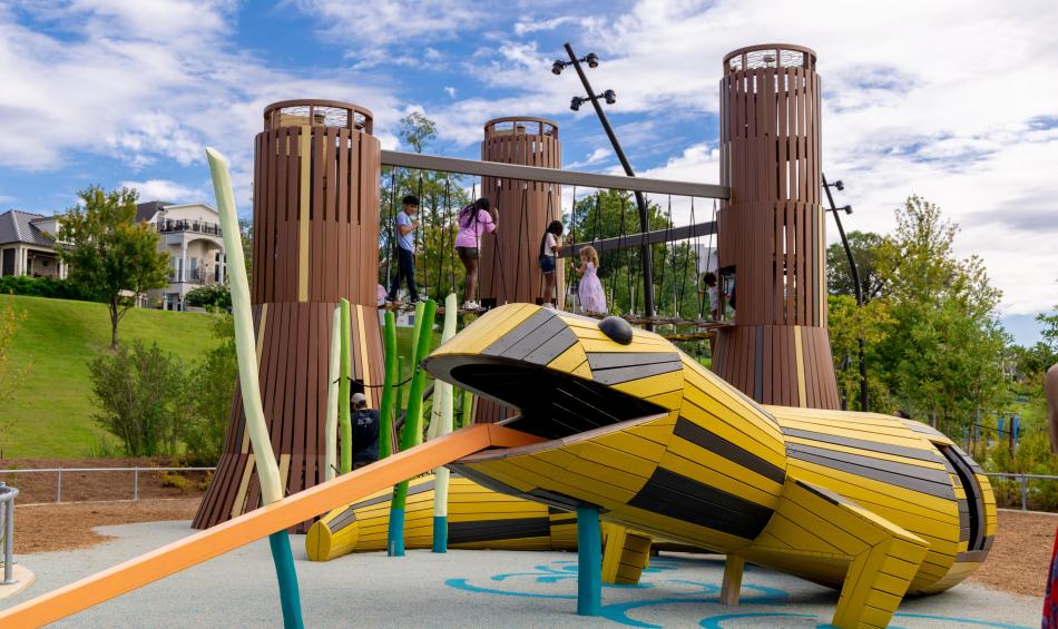 creatures of the Mississippi River playground